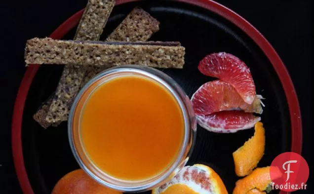 Défi des Boulangers Audacieux : Panna Cotta à la Gousse de Vanille et à l'Orange Sanguine avec Sauce Caramel au Piment de la Jamaïque à l'Orange et Florentines au Chocolat Noir à la Cardamome à l'Orange et aux Noisettes (sans gluten)