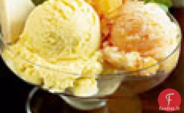 Glace Mangue-Citronnelle et Sorbet Orange Sanguine
