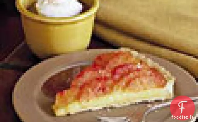Tarte à l'Orange Sanguine avec Sauce Caramel à l'Orange