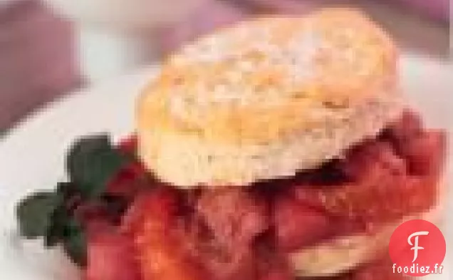 Sablés À La Rhubarbe Et à L'orange Sanguine