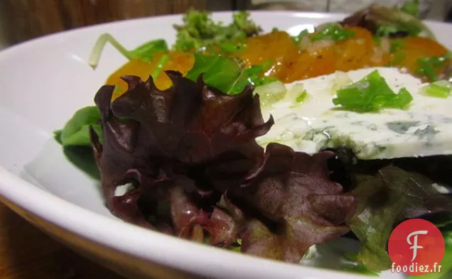 Salade de Betteraves Dorées Rôties et Fromage de Chèvre Bleu