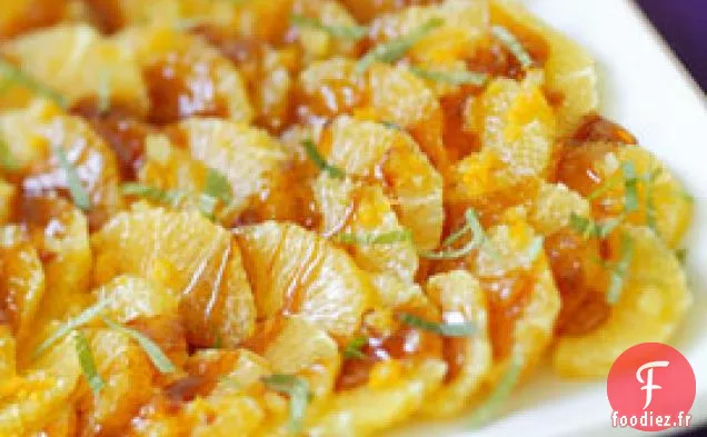 Oranges Fraîches Au Caramel Et Gingembre