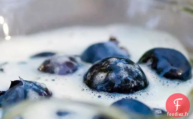 Myrtilles À La Crème De Vanille