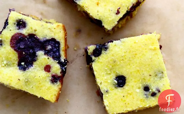 Pain de Maïs aux Bleuets