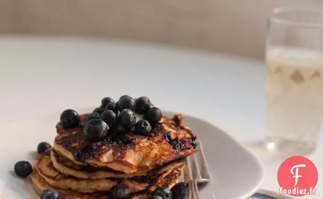 Crêpes au Yaourt aux Myrtilles Et Au Citron