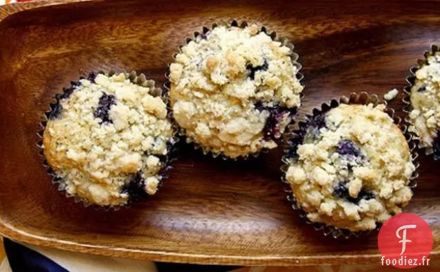Muffins aux Graines de Pavot aux Myrtilles Et au Citron