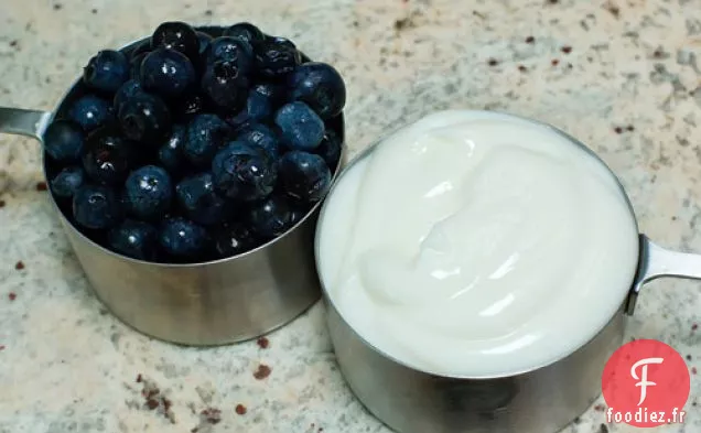 Smoothie au Yogourt aux Myrtilles
