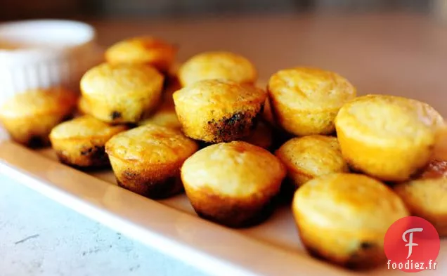 Mini-Muffins de Maïs aux Myrtilles
