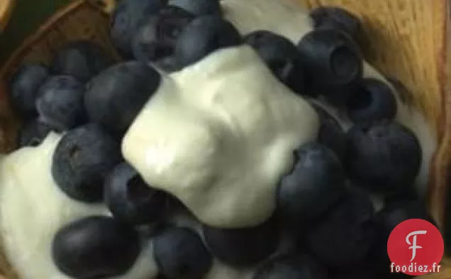 Myrtilles À La Crème De Citron