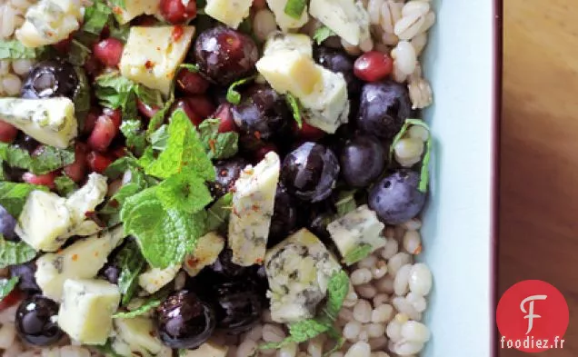 Fromage Bleu, Myrtilles Et Orge Grenade