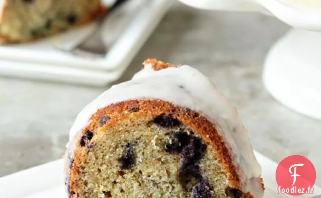 Gâteau au yaourt au citron et aux myrtilles
