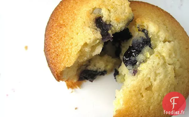 Gâteaux aux bleuets et à la semoule de maïs
