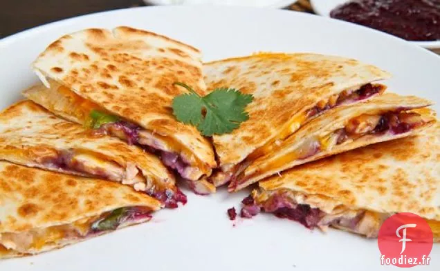 Quesadillas Bulgogi au Saumon avec Salsa aux Myrtilles