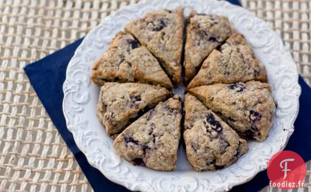 Scones de Pamplemousse aux Bleuets