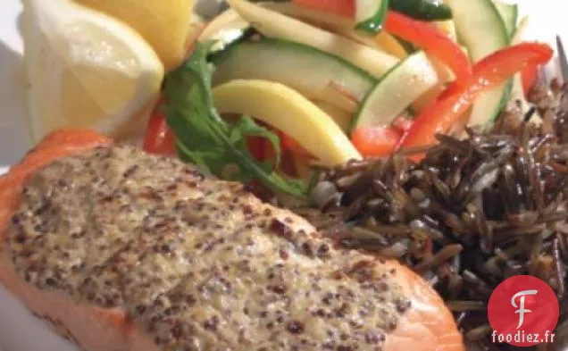 Recette de Saumon En Croûte de Moutarde