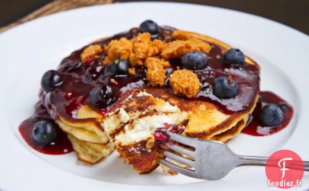 Crêpes au Fromage aux Myrtilles