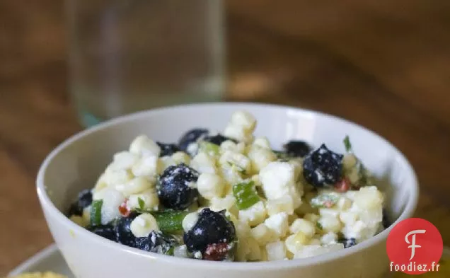 Salsa Épicée Aux Myrtilles, Au Maïs Et À La Feta