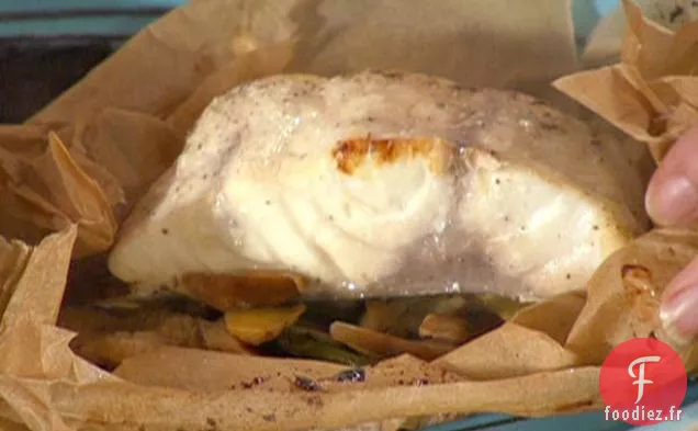 Poisson Gingembre-Ail en Parchemin
