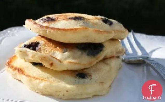 Crêpes au Babeurre aux Bleuets