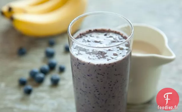 Smoothie à la Banane et aux Myrtilles