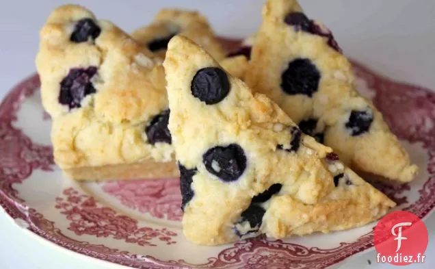 Recette de Mini Scone aux Myrtilles et au Citron