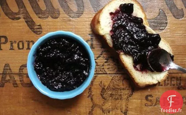 Confiture Micro-ondes aux Myrtilles