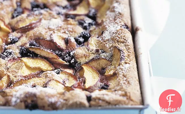 Tranche De Nectarine Et Myrtille