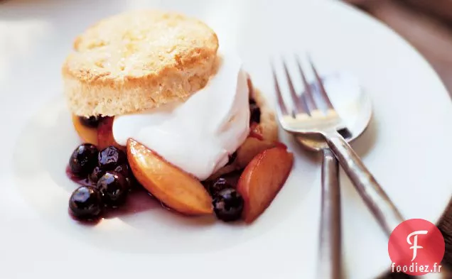 Sablés chauds à la Nectarine et aux Myrtilles