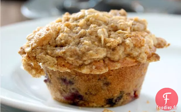 Muffins à l'Avoine aux Myrtilles