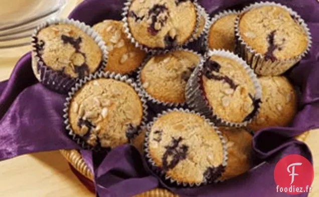 Muffins aux Amandes Et aux Myrtilles