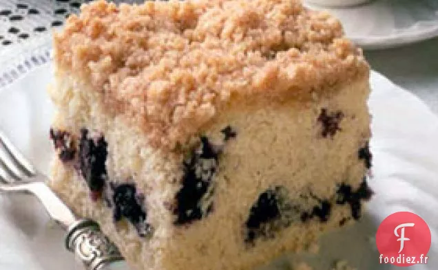 Gâteau au Café aux Myrtilles Streusel