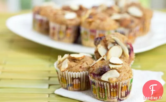 Bouchées de Petit-déjeuner aux Amandes Et aux Myrtilles