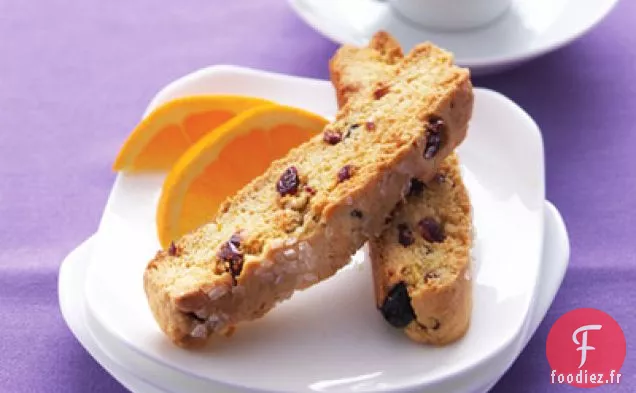 Biscotti à l'Orange et aux Myrtilles aux Canneberges