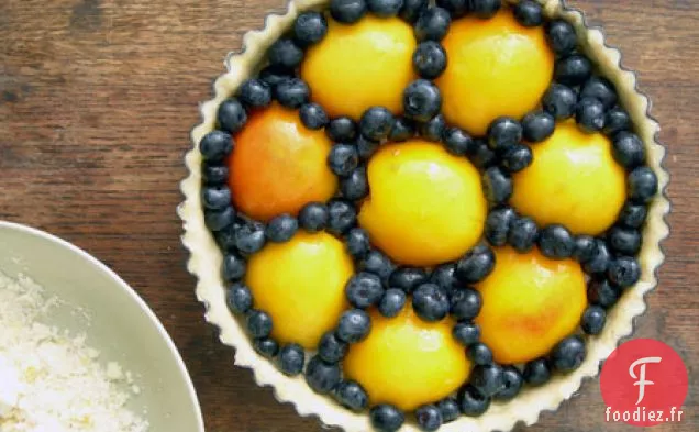 Tarte Aux Pêches Et Aux Myrtilles