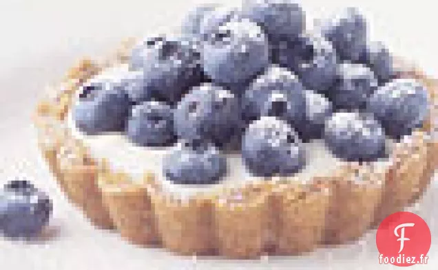 Tartes à la Crème aux Myrtilles Et Au Citron