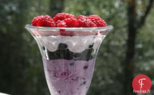 Parfaits Framboise-myrtille Au Yogourt Grec