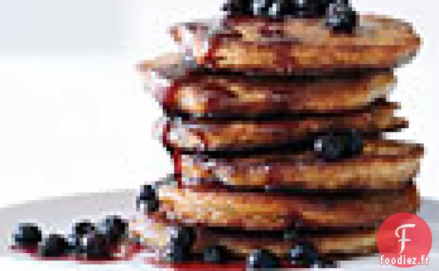 Crêpes de Grains entiers aux Bleuets Sauvages - Sirop d'Érable