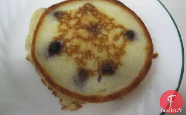 Crêpes à la Crème Sure aux Myrtilles