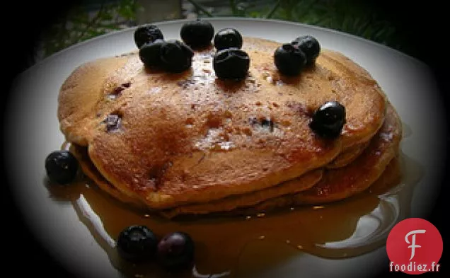 Crêpes aux Myrtilles de Blé Entier