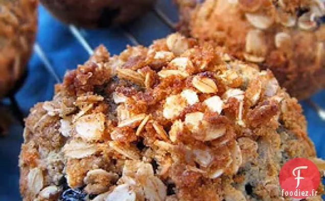 Muffins à l'Avoine aux Myrtilles