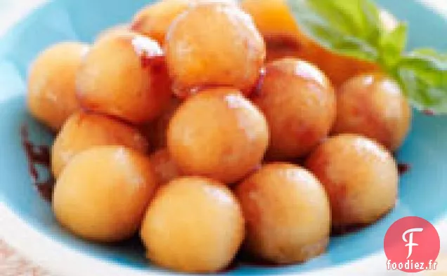 Cantaloup Au Sirop De Vin Rouge