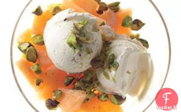 Parfait De Cantaloup Aux Pistaches Salées
