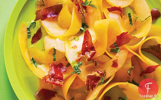 Salade de Cantaloup et Prosciutto Rasée