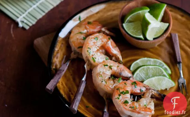 Crevettes à la Tequila aux Agrumes