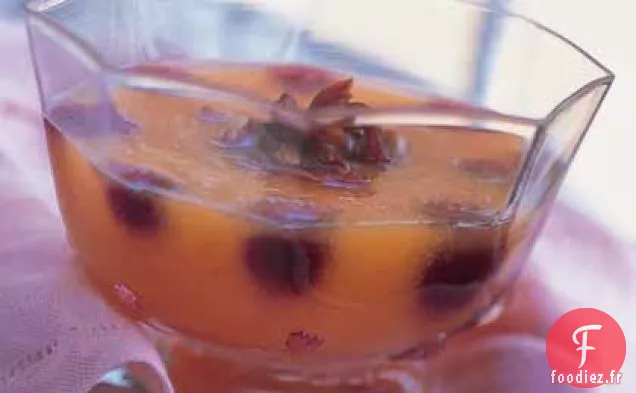 Soupe de Cantaloup au Sirop de Porto et Pancetta