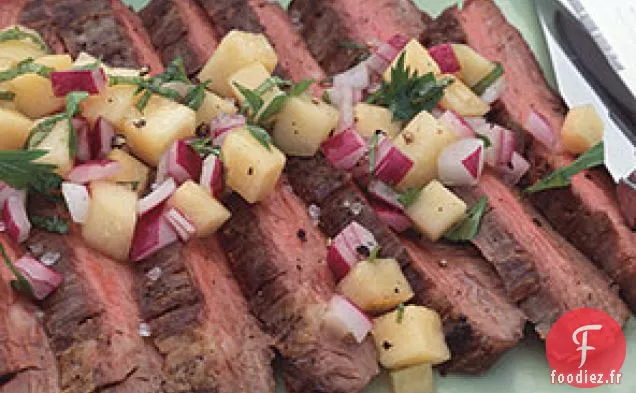 Steak De Flanc Avec Relish De Melon