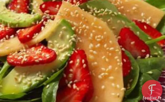 Salade Fraise, Melon et Avocat