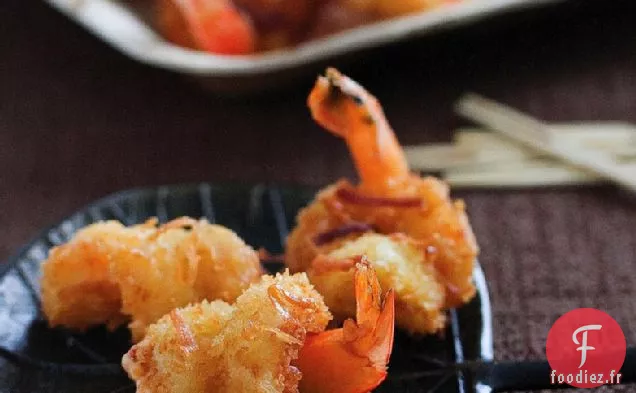 Recette De Crevettes À la Noix De Coco Avec Mayo Au Piment Doux