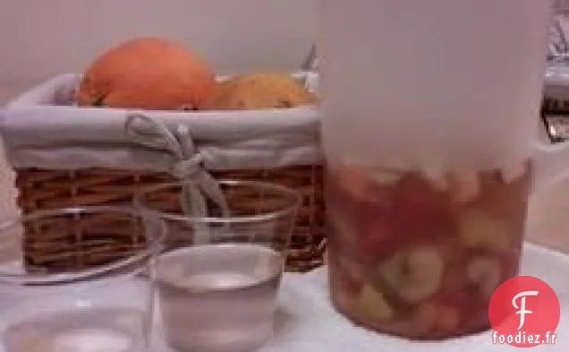 Tasses De Fruits Congelés Et De Sodas