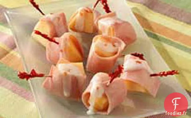 Melon et Jambon avec Vinaigrette au Yogourt
